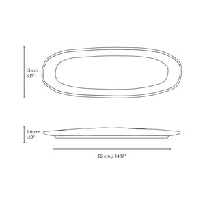 Shallow Organic Oval Platter Large Set of 4 - H+E Goods Company