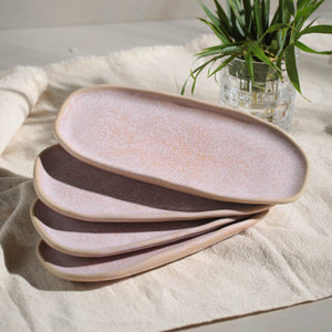 Shallow Small Oval Platter - Set of 4 - H+E Goods Company