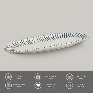 Shallow Organic Oval Platter Large Set of 4 - H+E Goods Company
