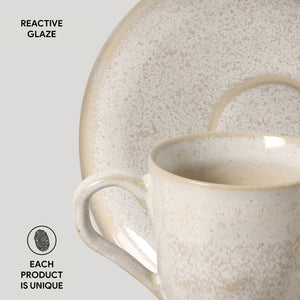 Coffee Cup & Saucer Set of 6 - H+E Goods Company