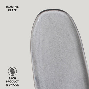 Shallow Organic Oval Platter Large Set of 4 - H+E Goods Company