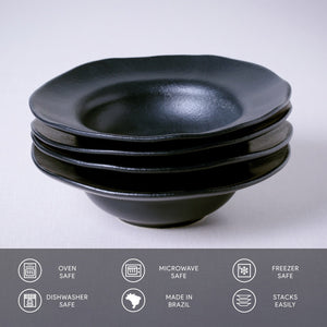 Dessert/Deep Rim Plate Set of 4 - H+E Goods Company