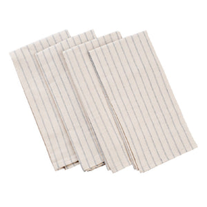 Natural Striped Cotton Napkin - Set Of 4 - H+E Goods Company