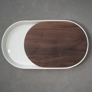 Eclipse Serving Platter with Wood - H+E Goods Company