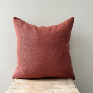 Bruges Washed Linen Pillow - Terracotta - H+E Goods Company
