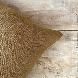Bruges Washed Linen Pillow - Mustard - H+E Goods Company