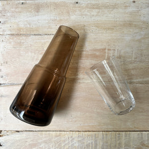 Caramel Glass Carafe Set - H+E Goods Company