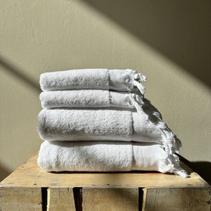 Cloud Soft Spa Towels - White - H+E Goods Company