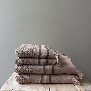 Beria Cotton Waffle Towel - Nougat - H+E Goods Company