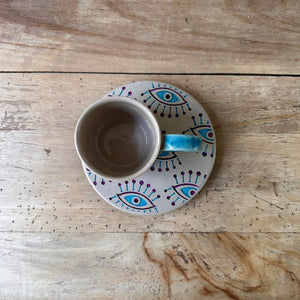 Turquoise Sandblasted Espresso Cup - H+E Goods Company