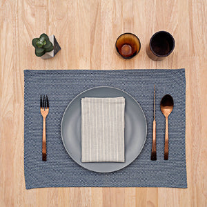 Rustic Placemats - Blue / Set Of 4 - H+E Goods Company