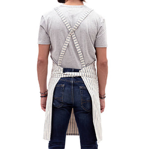 Striped Crossback Bib Apron - H+E Goods Company
