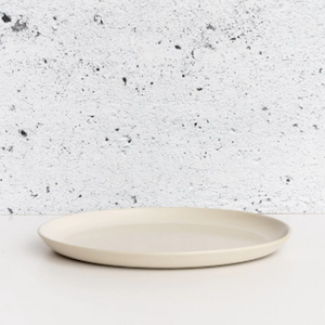 Tunisian Dinner Plate - Matte White - H+E Goods Company
