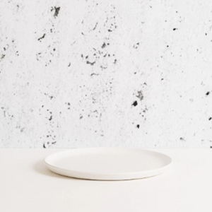 Tunisian Side Plate - Matte White - H+E Goods Company