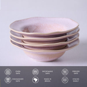 Dessert/Deep Rim Plate Set of 4 - H+E Goods Company