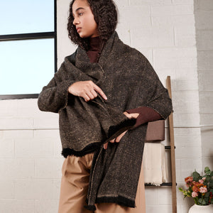 Graphite Merino Scarf - H+E Goods Company
