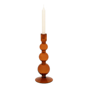 Apricot Recycled Glass Candle Holder - H+E Goods Company