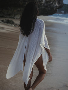Ava Kimono - White Stripes - H+E Goods Company