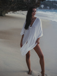 Ava Kimono - White Stripes - H+E Goods Company