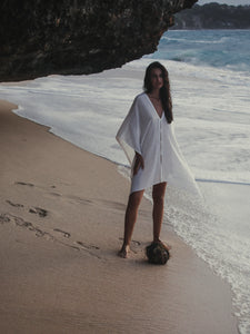 Ava Kimono - White Stripes - H+E Goods Company