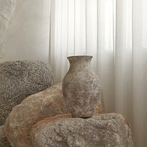 Avery Vase - Distressed Taupe - H+E Goods Company