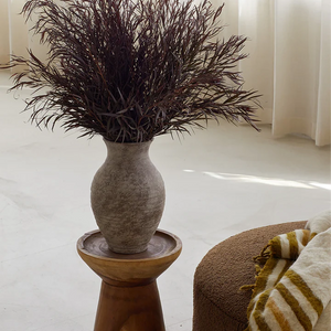 Avery Vase - Distressed Taupe - H+E Goods Company
