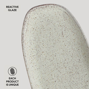 Shallow Organic Oval Platter Large Set of 4 - H+E Goods Company