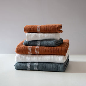 Organic Block Rib Towel - H+E Goods Company