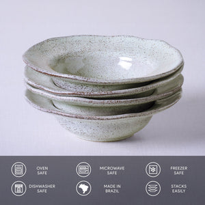 Dessert/Deep Rim Plate Set of 4 - H+E Goods Company