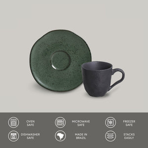 Coffee Cup & Saucer Set of 6 - H+E Goods Company
