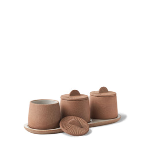 Canyon Terracotta Spice Jar - Set of 3 - H+E Goods Company