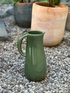 Carthage Stoneware Pitcher - Green - H+E Goods Company