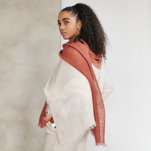 Pecan Linen Scarf - H+E Goods Company