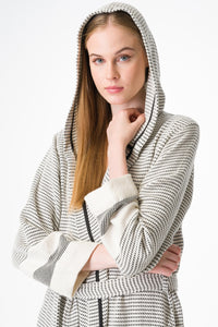 Pixel Turkish Towel Robe - H+E Goods Company