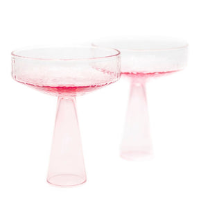 Coupe Claude, Pink, Set of 2 - H+E Goods Company
