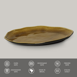 Shallow Oval Medium Platter - Set of 4 - H+E Goods Company