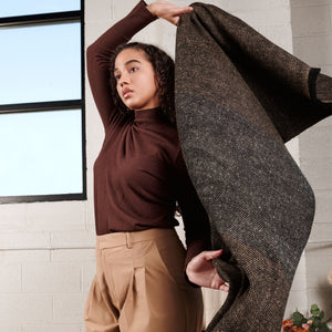 Graphite Merino Scarf - H+E Goods Company