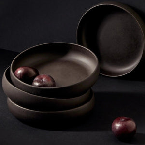 Tunisian Pasta Bowls - Matte Black - H+E Goods Company