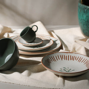 Coffee Cup & Saucer Set of 6 - H+E Goods Company
