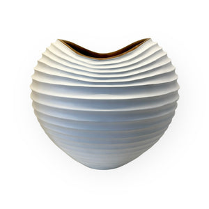 Dune Tamarind Wood Vase - Circular - H+E Goods Company