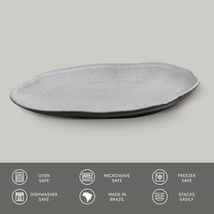 Shallow Oval Medium Platter - Set of 4 - H+E Goods Company