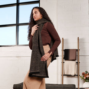 Graphite Merino Scarf - H+E Goods Company