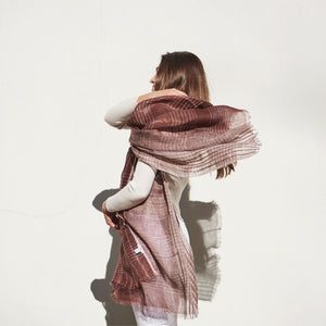 Auro Cinnabar Linen Scarf - H+E Goods Company