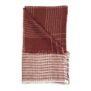 Auro Cinnabar Linen Scarf - H+E Goods Company