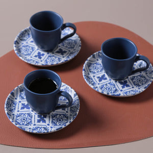 Coffee Cup & Saucer Set of 6 - H+E Goods Company