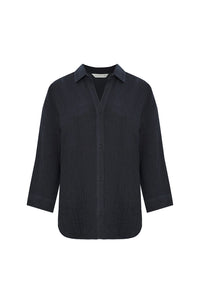 Echo Maxi Shirt - Navy - H+E Goods Company