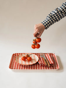 Enjoy Dessert Plate - Red - H+E Goods Company
