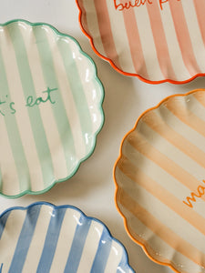 Enjoy Dessert Plate - Red - H+E Goods Company