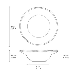 Dessert/Deep Rim Plate Set of 4 - H+E Goods Company