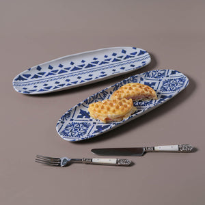 Shallow Organic Oval Platter Large Set of 4 - H+E Goods Company